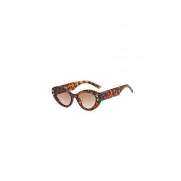 Ochelari de soare - maro - cat-eye - animal print - Sake C1 Ochelari de soare - maro - cat-eye - animal print - Sake C1