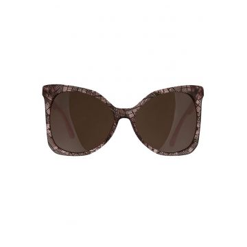 Ochelari de soare tip fluture cu aspect supradimensionat Ochelari de soare tip fluture cu aspect supradimensionat