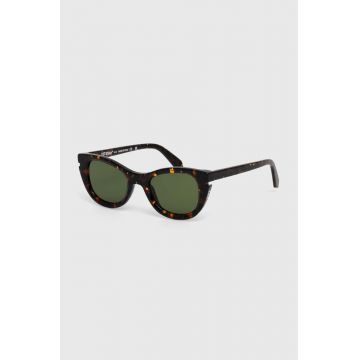 Off-White ochelari de soare femei, culoarea maro, OERI112_506055