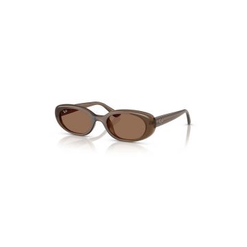 Ray-Ban ochelari de soare femei, culoarea maro, 0RB4441D