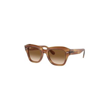 Ray-Ban ochelari de soare STATE STREET culoarea bordo, 0RB2186