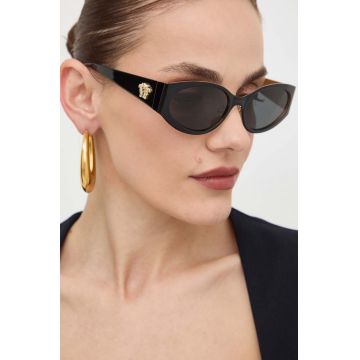 Versace ochelari de soare femei, culoarea gri