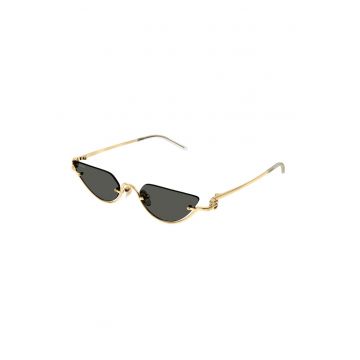 Ochelari de soare cat-eye cu rama metalica