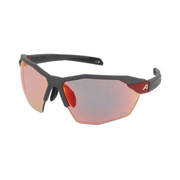 Sports Ochelari de vedere ,Ochelari de soare Alpina Twist Six HR QV Midnight Grey Red Matt/Rainbow Mirror