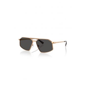 Ochelari de soare hexagonali cu rama metalica Ochelari de soare hexagonali cu rama metalica
