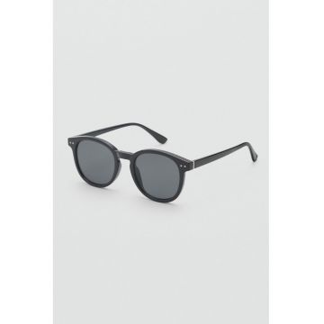 Ochelari de soare cu rama rotunda - Negru Ochelari de soare cu rama rotunda - Negru