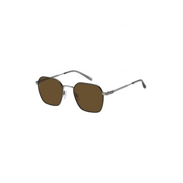 Ochelari de soare hexagonali cu rama metalica Ochelari de soare hexagonali cu rama metalica