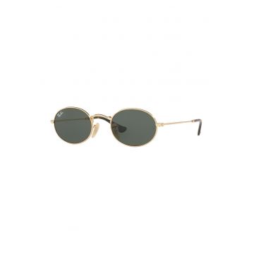 Ochelari de soare unisex ovali cu lentile uni