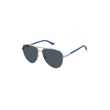 Ochelari de soare aviator cu lentile polarizate si rama metalica