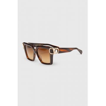 Valentino ochelari de soare femei, culoarea maro, VLS 107B