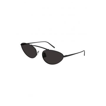 Ochelari de soare cat-eye cu aspect metalic