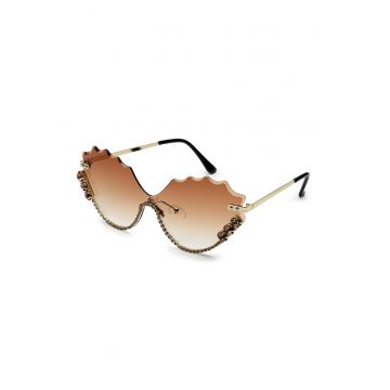 Ochelari de soare cat-eye cu model in degrade