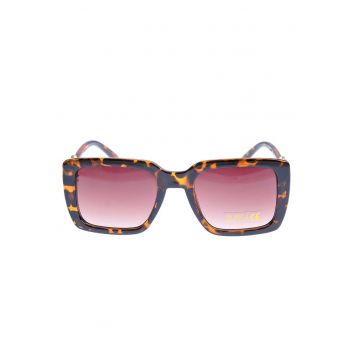 Ochelari de soare animal print cu lentile rosii UV 400