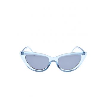 Ochelari de soare bleu stil cat eye